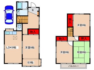 上石神井３丁目戸建の物件間取画像